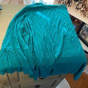 Blue plus size shirt